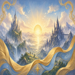 Original illustrative art for Dawn of Aëron