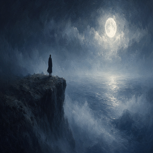 Original illustrative art for Edge of Shadow