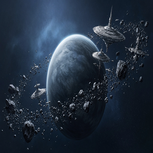 Original illustrative art for Planetarion