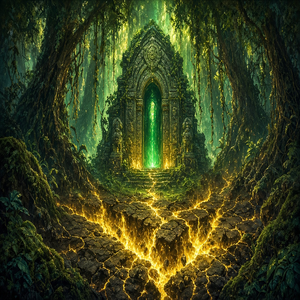 Original illustrative art for The Reawakening
